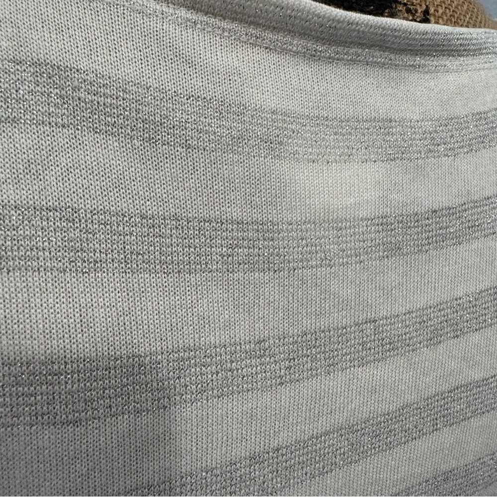 Liz Claiborne Silver Striped Tank Top - Picture 6 of 11